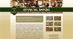 Desktop Screenshot of osteriadelsimposio.it