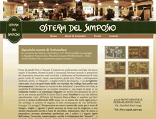 Tablet Screenshot of osteriadelsimposio.it